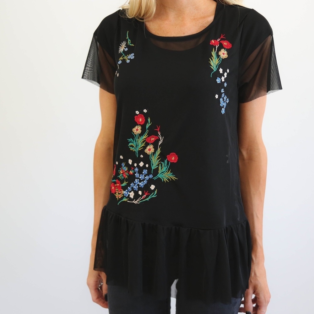 Faye Lace Stitched Top * Last One*